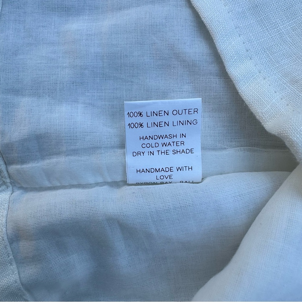 Free The Label White Roma Sleeveless Crop Tank Top 100% Linen Size S - Picture 4 of 8
